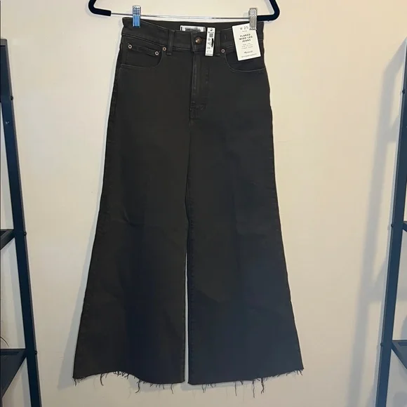 NWT Madewell 25 Flared Wide-Leg Crop Jeans - Picture 6 of 10